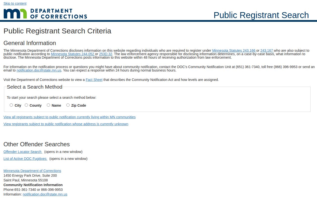 Minnesota public registrant photo search for a limited Becker County release population